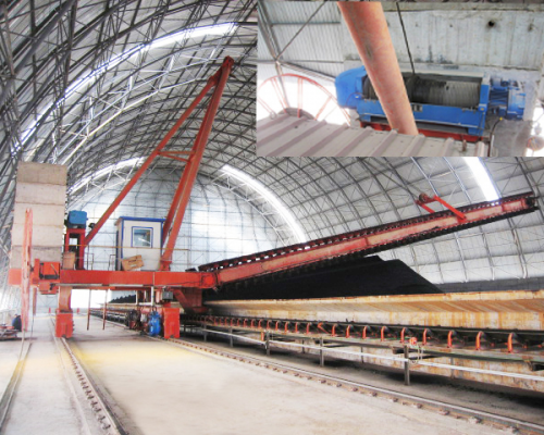 Recuperadora de raspagem lateral com comprimento de bra&ccedil;o de 11 a 36 metros