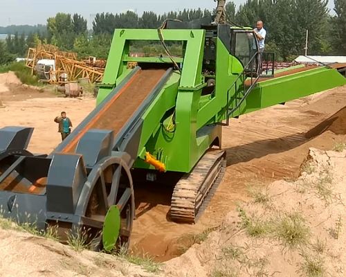 Roda de caçamba dupla móvel JXLQ-500 Crawler