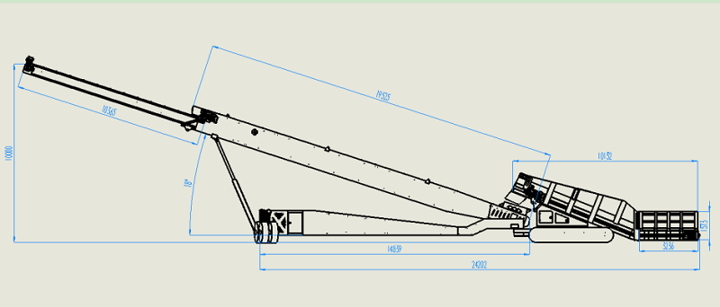  Empilhador móvel JXLD-1000 Crawler 